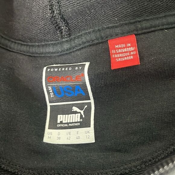 ORACLE Tag Heuer Puma Black Racing USA Hoodie Medium 34th America’s Cup Sailing - Picture 9 of 9